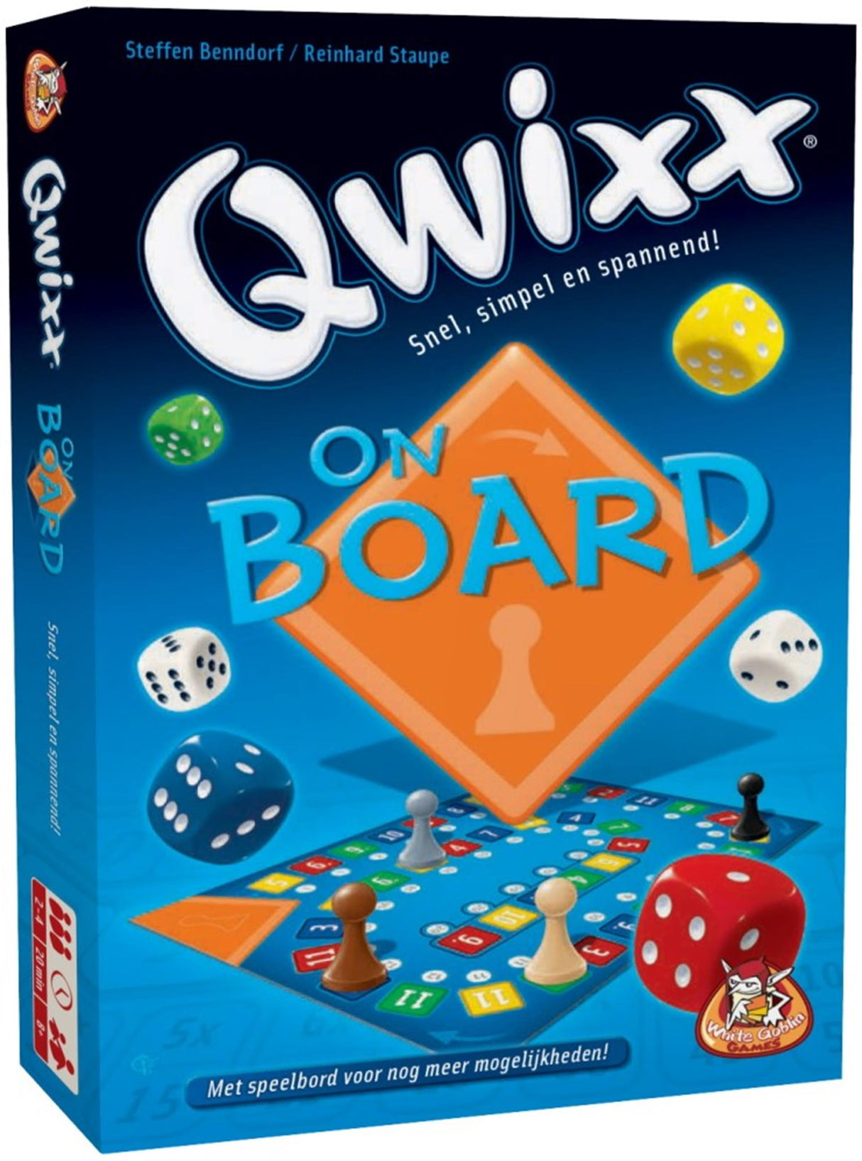 Weiße Koboldspiele qwixx an Bord
