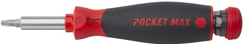 Wiha 45292 | Pocketmax® magnetisch | Schraubendreher mit Bitmagazin | 8 Bit | 1 4 - 45292