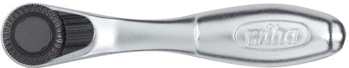 Wiha Bit-Ratsche 90 mm mit Rändelrad Außensechskant 1 4 im Blister - 36931 - 36931