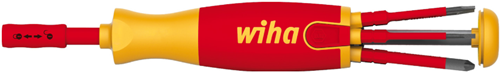 Wiha Magazinschraubendreher | 6-teilig | Steckplatz ph (+ -sl pzd) | VDE-isoliert | 1 Stück - 38611 38611