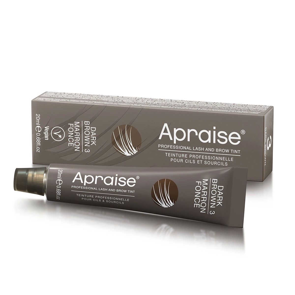 Apraise Wimpernfarbe Dunkelbraun Nr. 3