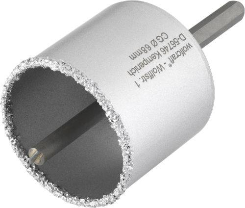 Wolfcraft Bohrer | hmm | mit Schaft und Bohrer | ø68mm | 1 Stück - 3896000