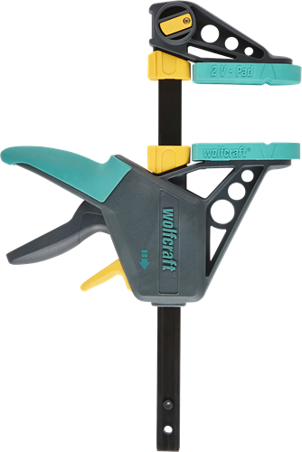 Wolfcraft - Leimzwinge Pro L - 150 mm - Einhandzwinge - 3030000