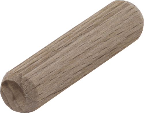 Wolfcraft gerillte Holzdübel | buche | ø10 x 40 mm | 120 Stück - 2909000