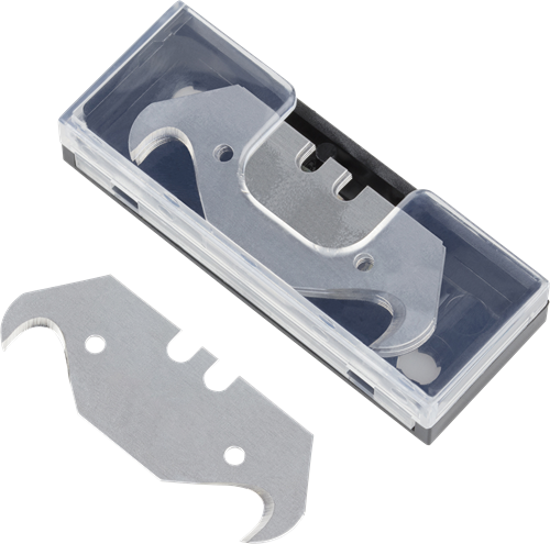 Wolfcraft Hakenmesser | im Karton | 0,50 mm | 5 Stück - 4188000