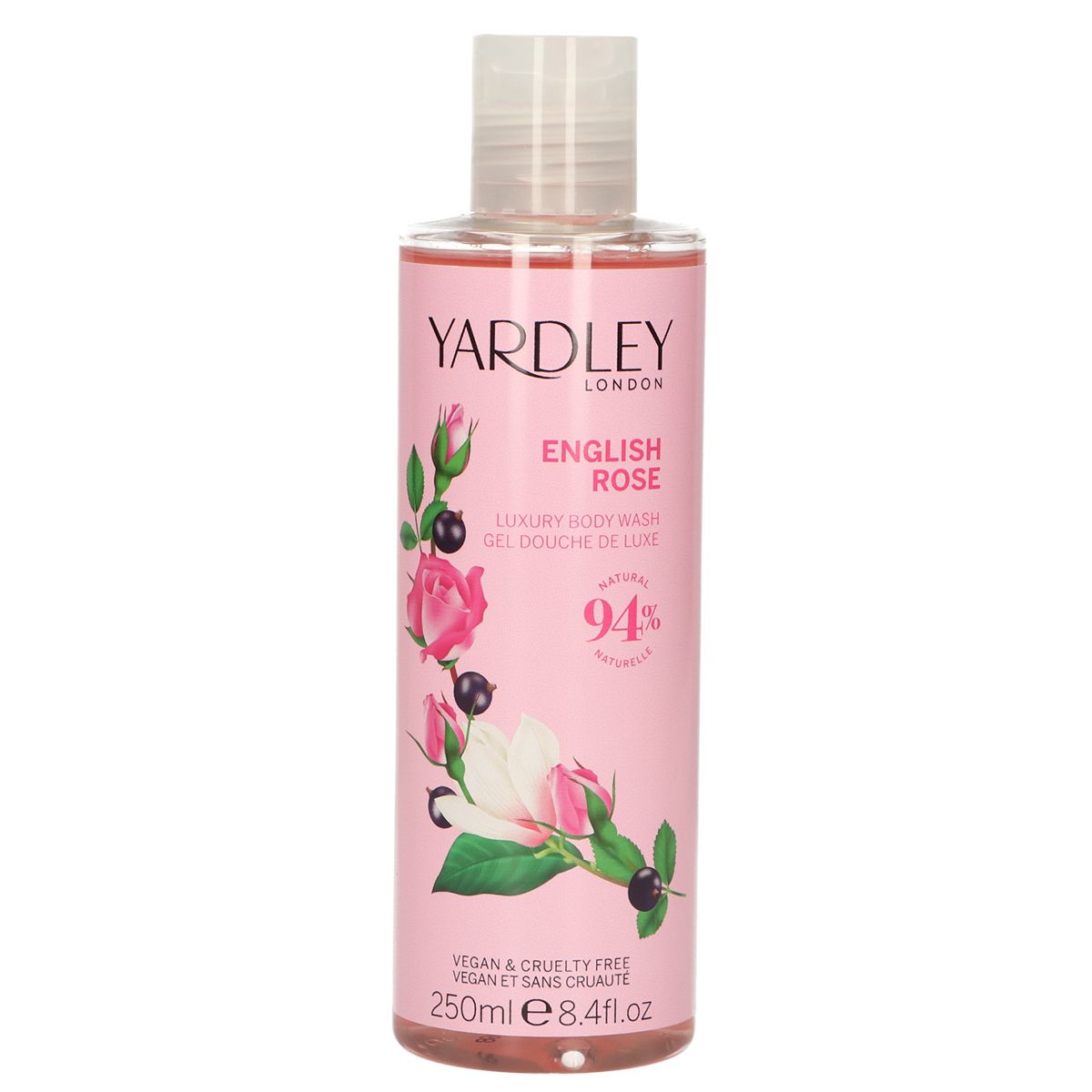 Yardley London Englische Rosen-Körperwäsche, 250 ml