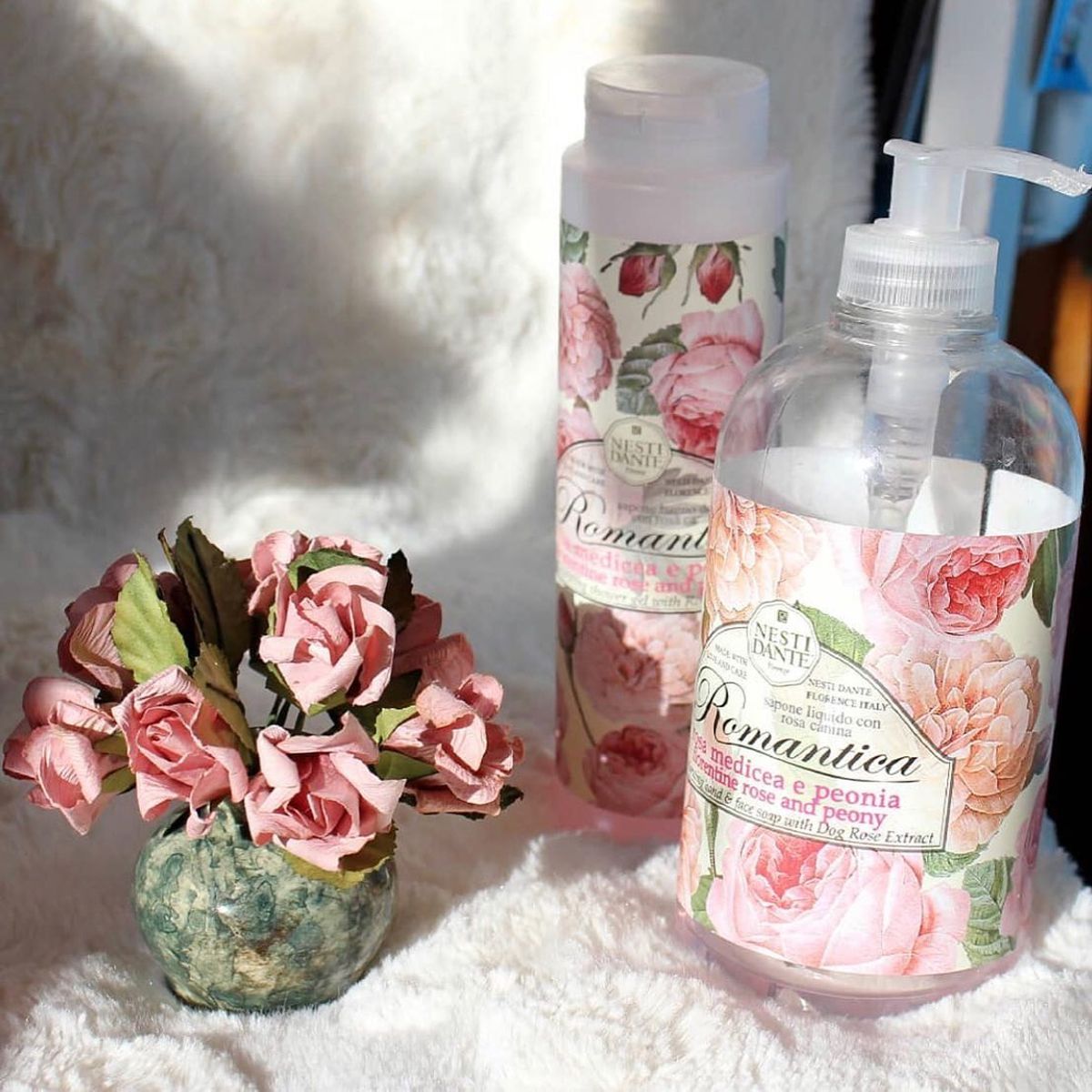 Nesti Dante Romantica Rose Pfingstrose Duschgel 300 ml