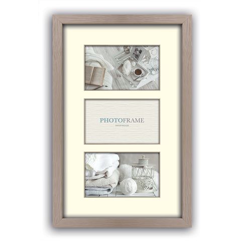 Zep Fotorahmen v33132 Regent 2 Taupe 3x 13x18 cm (27x49)