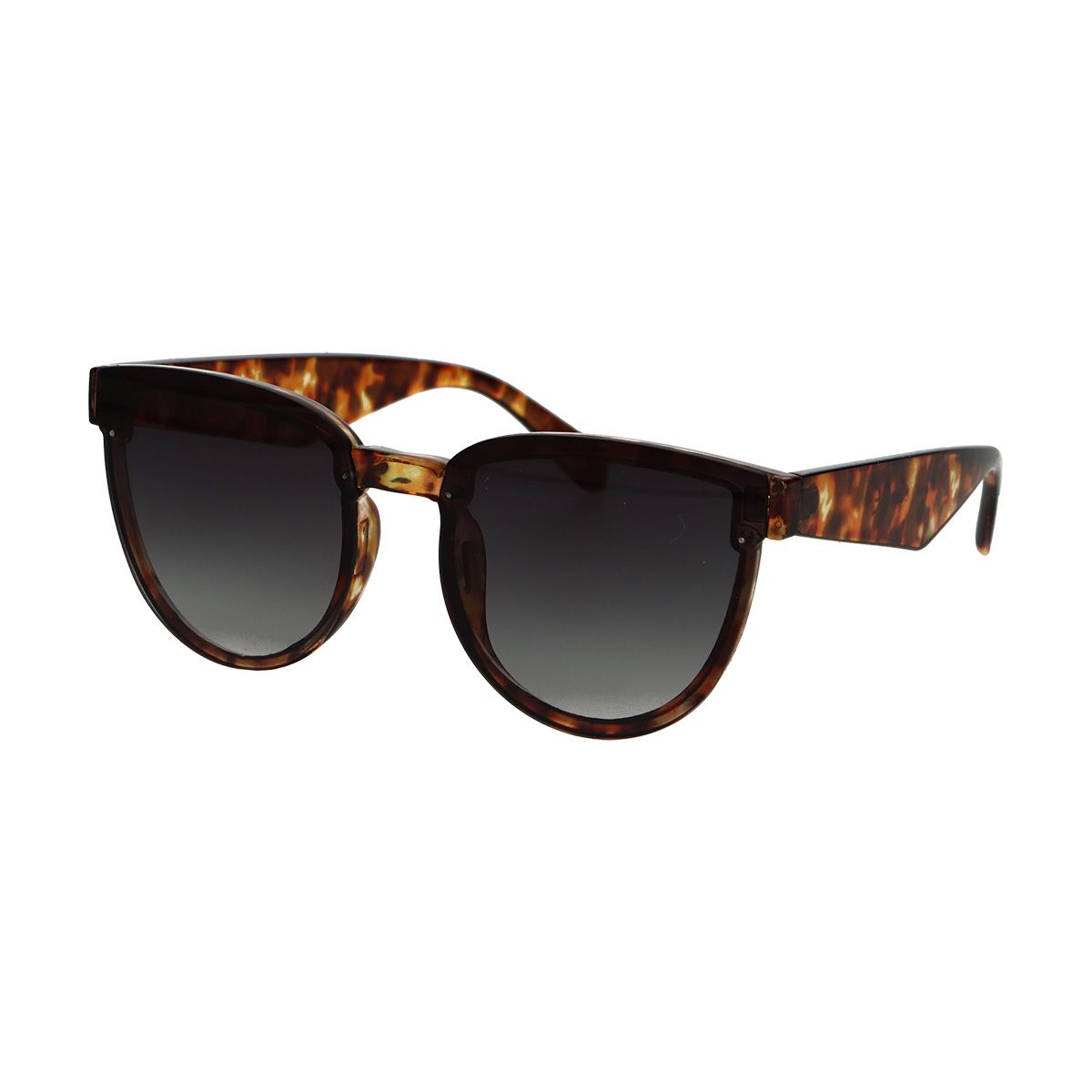 Spectrum-Sonnenbrille mit Statement-Sonnenbrille in Schildpatt und Rauchgrau für Damen