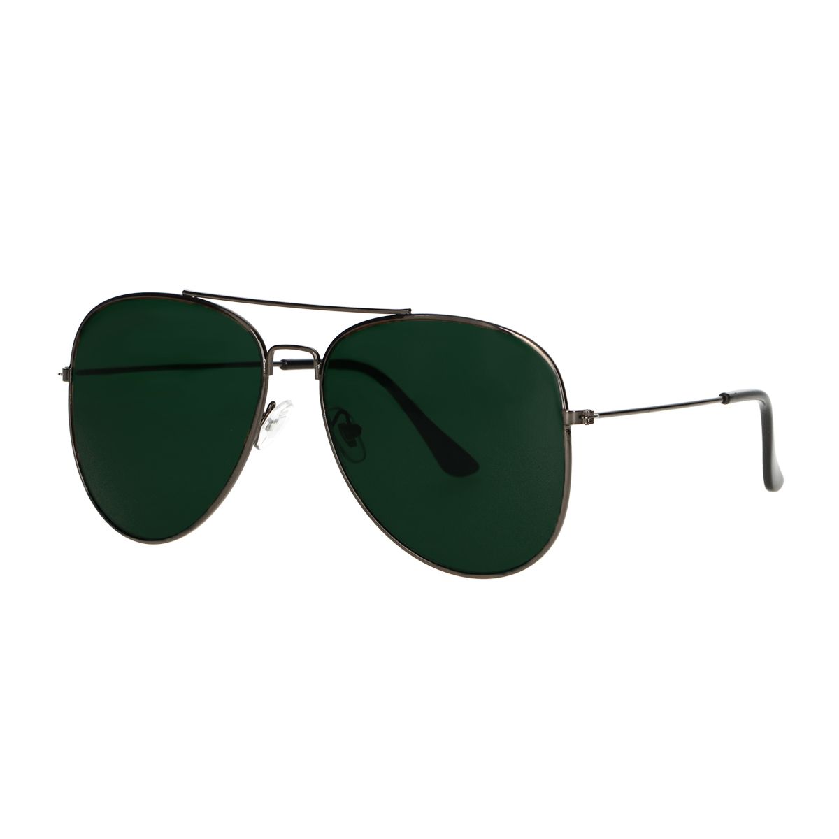 Spectrum Sonnenbrille Pilot silbergrünes Glas