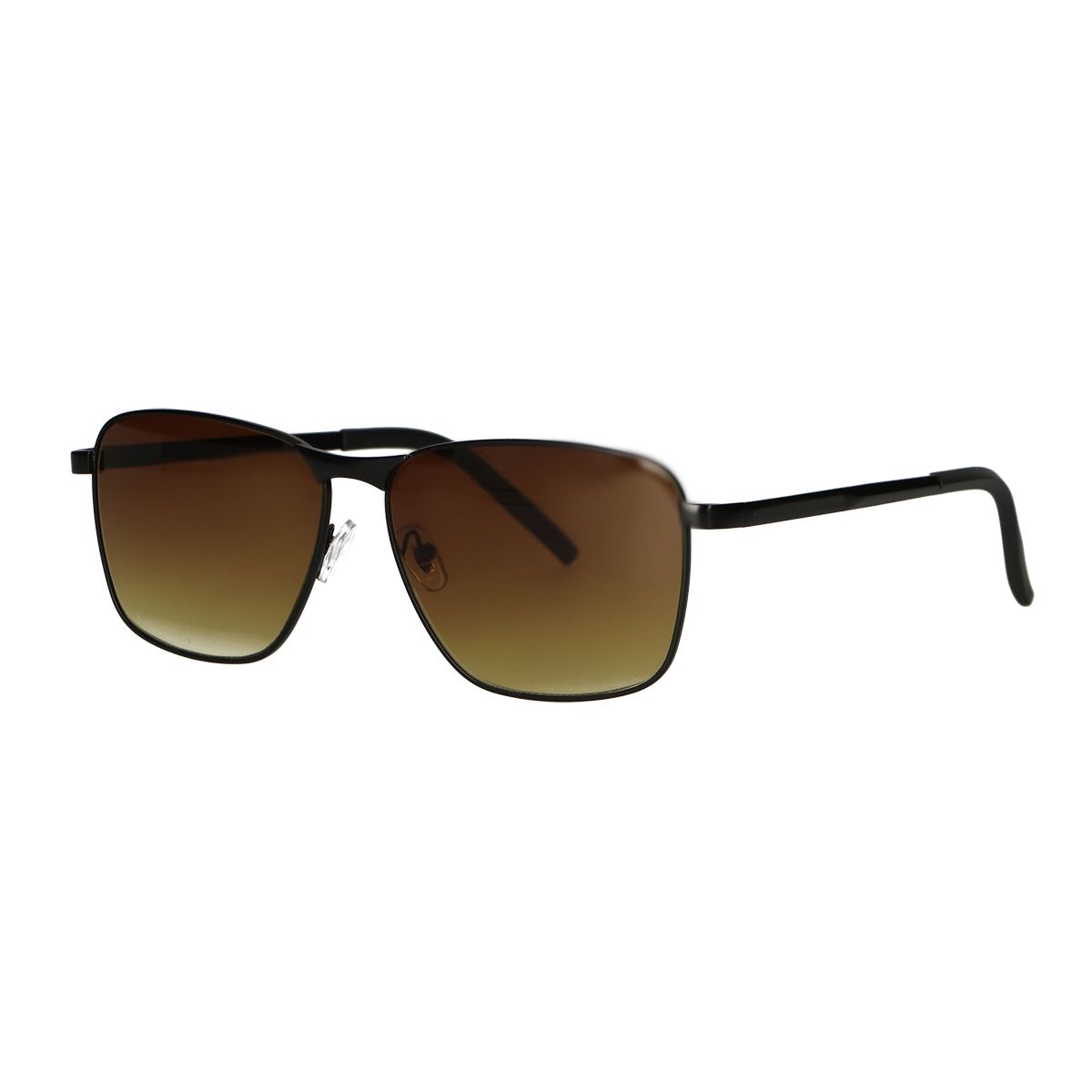 Spectrum Sonnenbrille aus schwarzem, braunem Glas für Herren