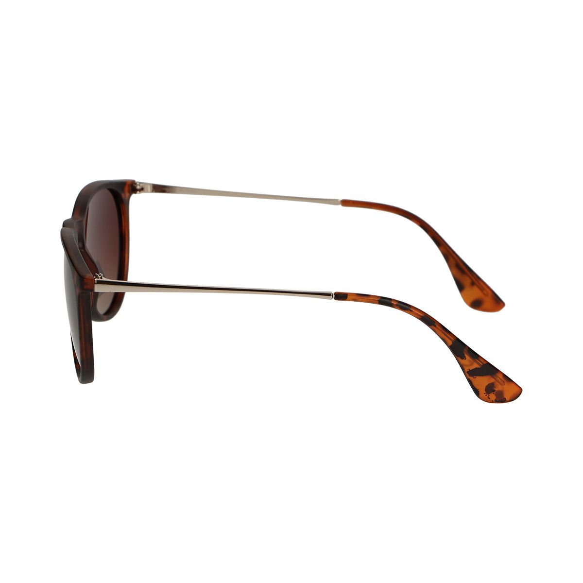 Spectrum polarisierte Sonnenbrille rund schildpatt goldbraun Damen