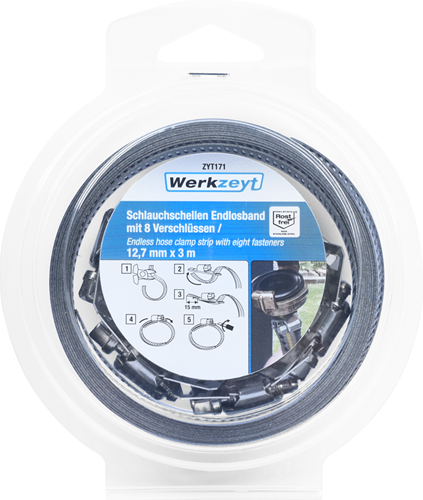 Werkzeyt Schlauchschelle unendlich 12,7mmx3m - zyt171