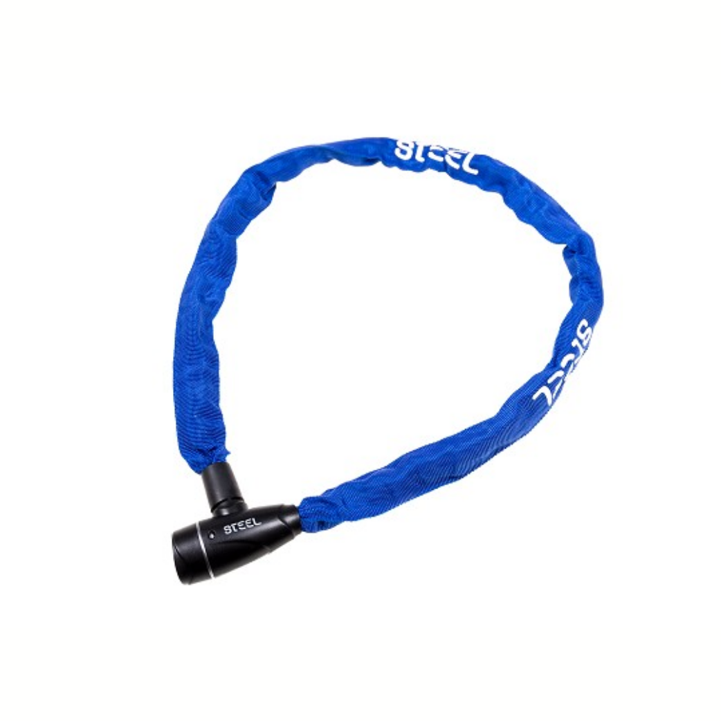 Stahl -Lite -Kettenschloss 5x1100mm Blau (Kunst)