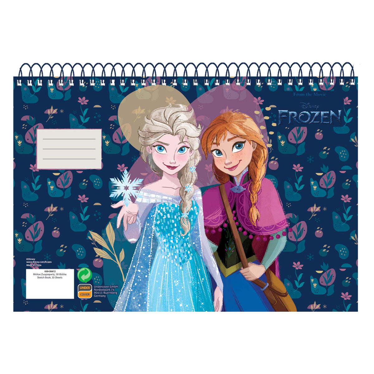 Disney Zeichnung Block Frozen A4, 30 Blätter