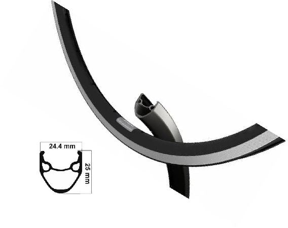 Ryde Rim X-Plorer R etro 28 Zoll (622) Schwarzes Ano 36 Loch 14g