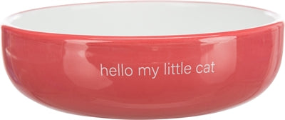 Trixie Food Bowl trinkt Katze flache Nase rot weiß