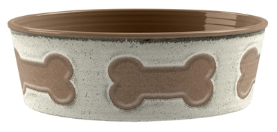 Tarhong Food Bowl Print Knochen Melamin weißes Taupe