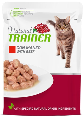Natürliche Trainer Katze für Erwachsene Rindfleischbeutel