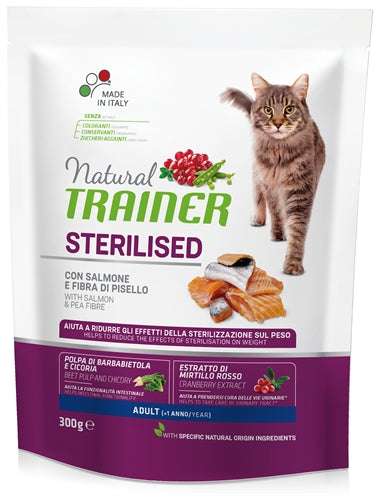 Natürlicher Trainerkatze sterilisierte Lachs