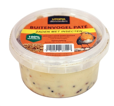 Utopie Vogelpate mit Samen und Insekten
