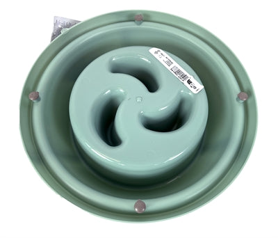 Glückliches Haustier verrückt nach Haustieren, die Eimer Adagio Slow Feeder Sage Green füttern