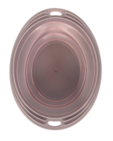 Glückliches Haustier verrückt nach Haustieren Food Bowl Trinkbehälter faltbare Rouge rosa