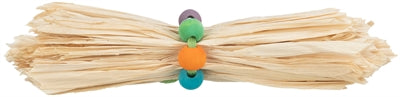 Trixie -Spielzeug für Nagetierkaninchen mit Maisblatt und Holzperlen