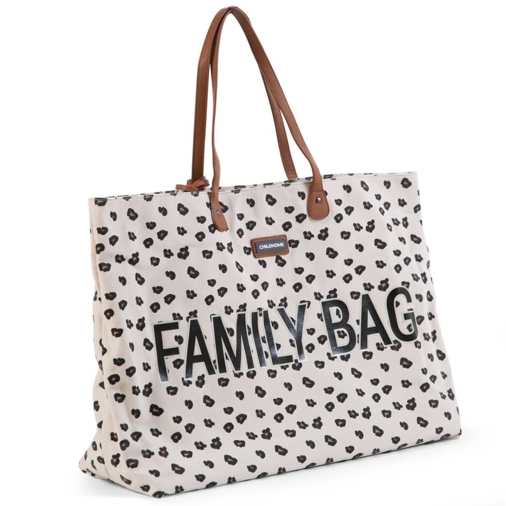 Childhome Childhome Care Bag Family Bag Leopardenmotiv Leinwand