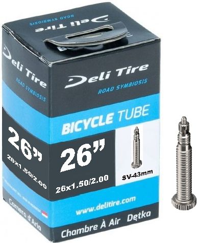 Deli-Reifen-Innenrohr Sv13 26 Zoll 26x1.50-2.10 40 54-559 43 mm Französisch