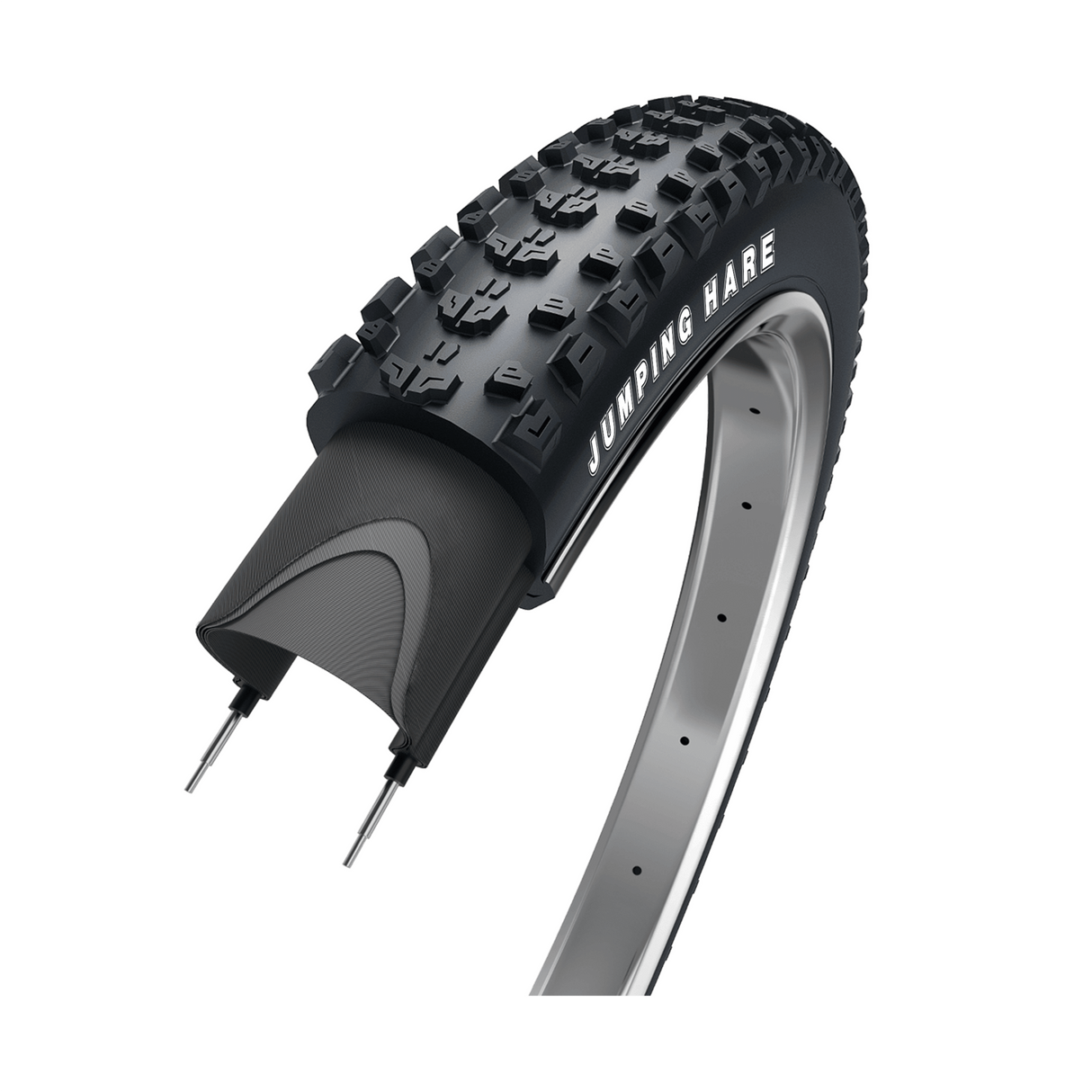 OBOR Jumping Hase, Schwarz ohne Reflexion, 27,5x2,25, Etro 57-584 Single Skin TPI 60
