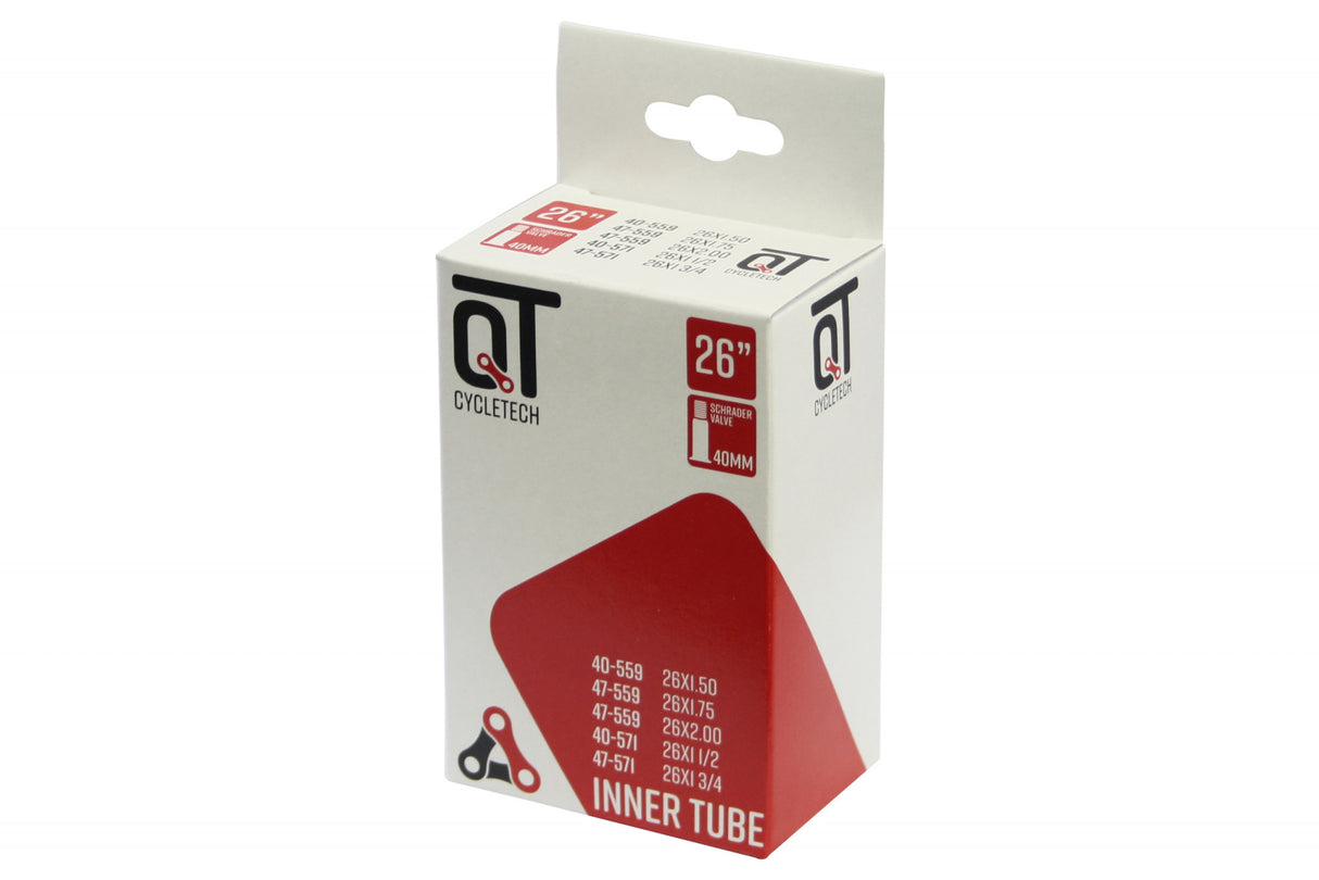 Qtcychectech qt Inner Tube AV13 26 Zoll 47 62-559 26x1.75 AV 40 mm 2217375