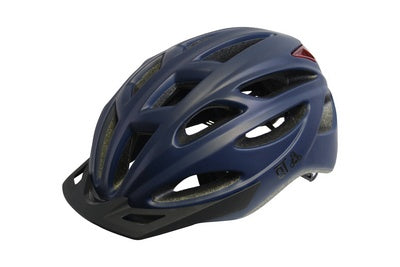 Qtcychectech QT Cycle Tech Helm Urban 58-62 cm Mat Blauww LED LELLING 2810379