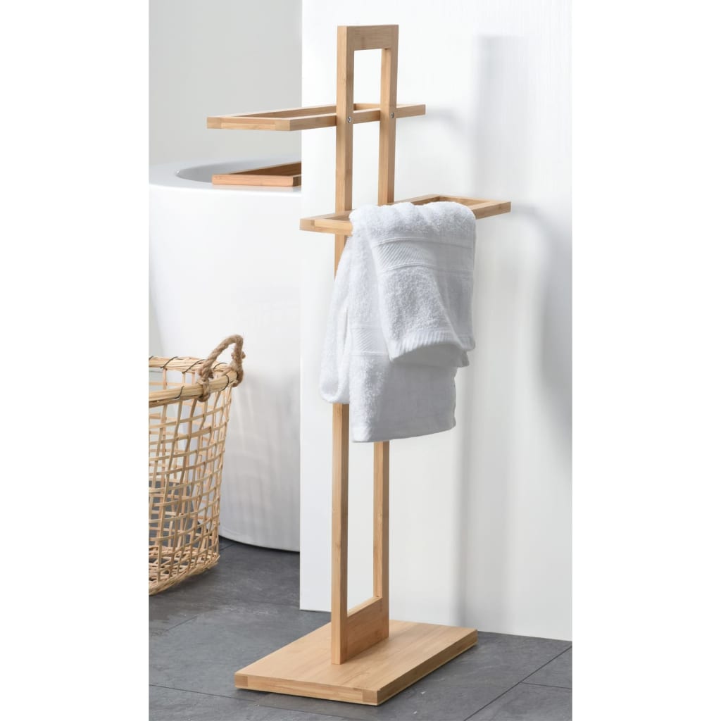 Badezimmerlösungen Badezimmerlösungen Handtuchregal Bambus 38x32.5x70 cm