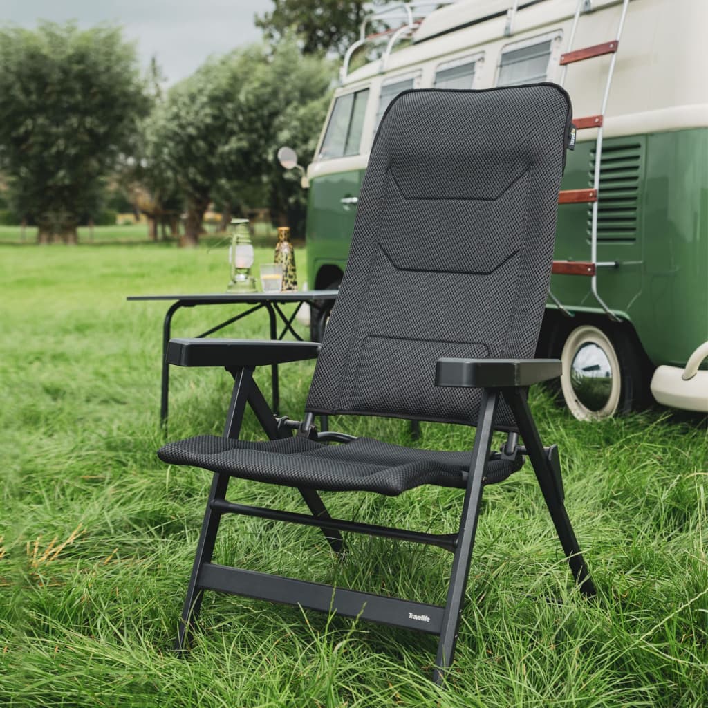 Travellife Travellife Campingstuhl falten Luxus Monaco Komfort Grau