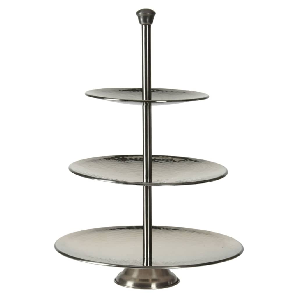 Ausgezeichnete Hausware Houseware Etagère 3-Layer 36,5 cm Edelstahl