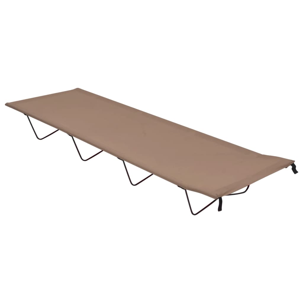 Vidaxl Campbett 180x60x19 cm Oxford Stoff und Stahltaupe
