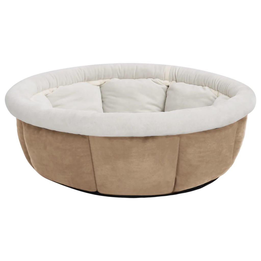 Vidaxl Hundekorb 59x59x24 cm Beige
