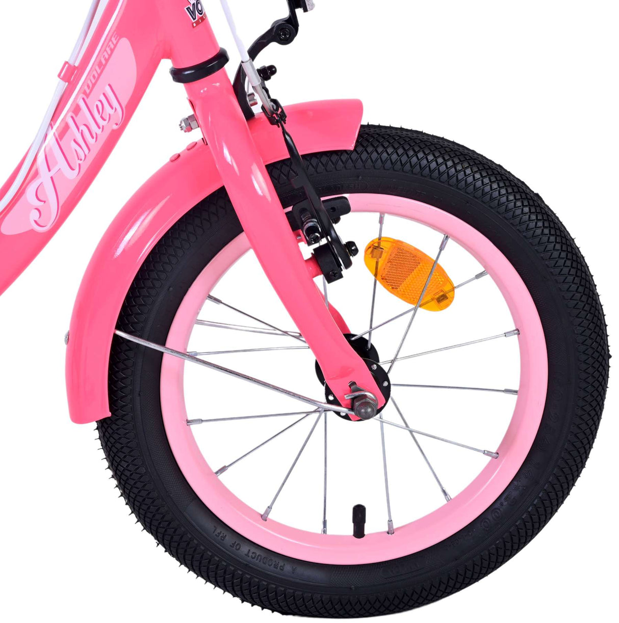Volare Ashley Children's Bike Girls 14 -Zoll -Rosa Red zwei Handbremsen