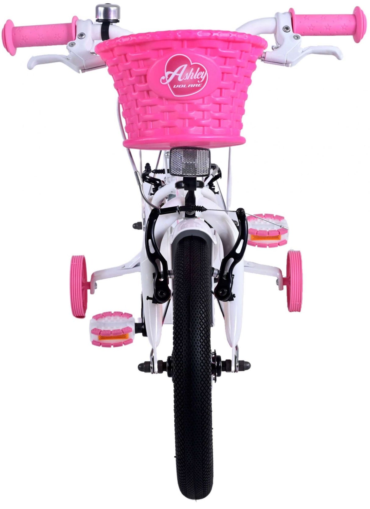 Volare Ashley Children's Bike Girls 14 Zoll weiße zwei Handbremsen