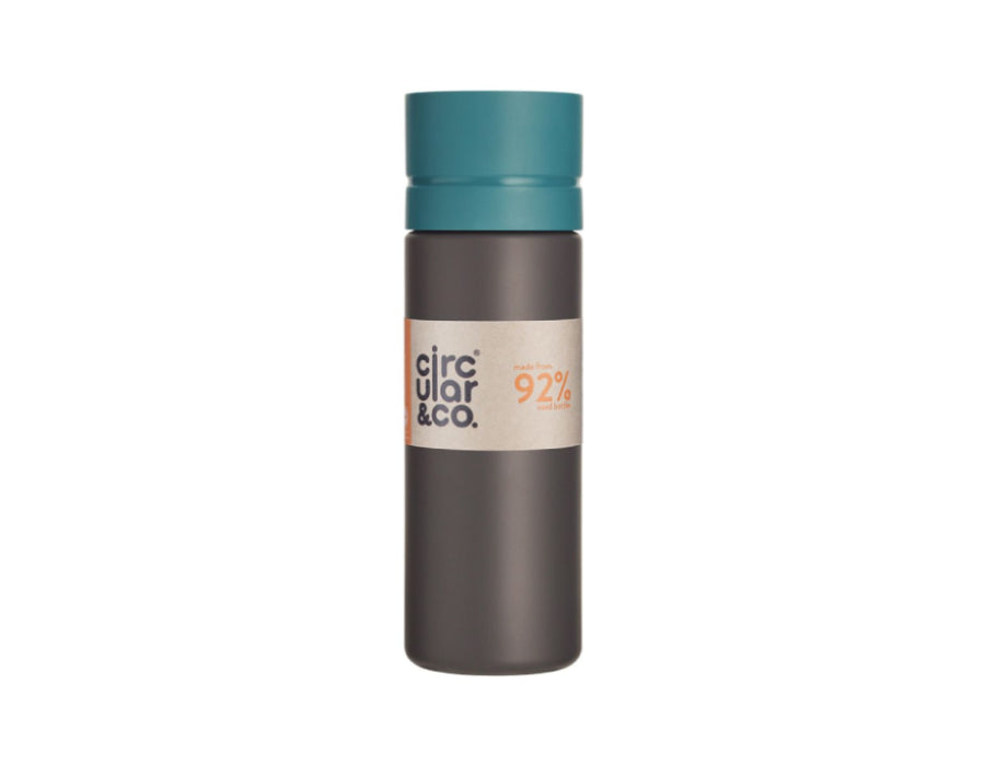 Kreisförmige Co. Rundflasche 600 ml schwarz grün
