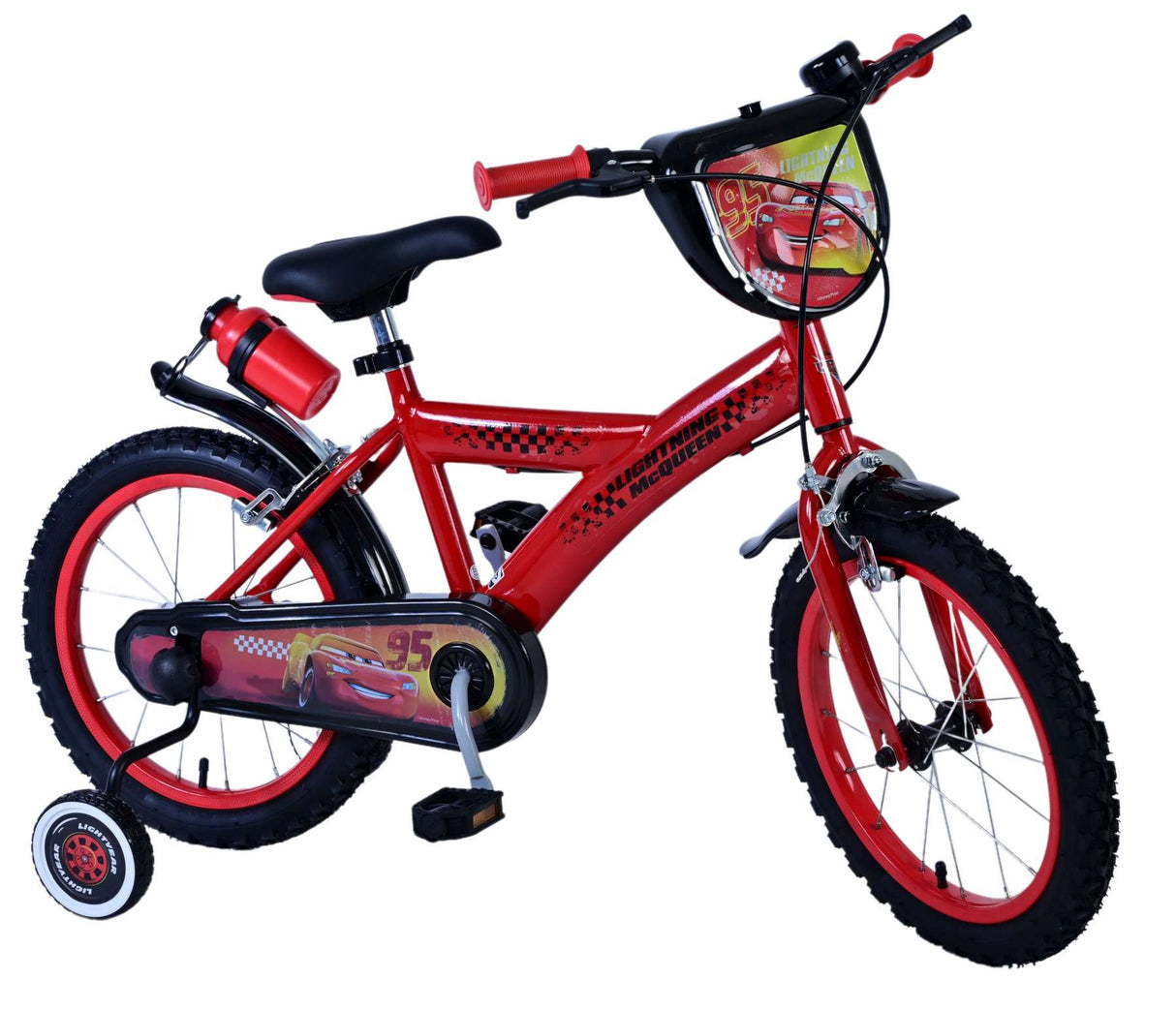 Disney Disney Children's Bike Boys 16 Zoll rote zwei Handbremsen