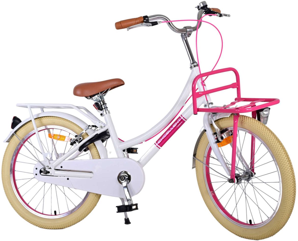 Volare Volare Children's Bike Girls 20 Zoll weiße zwei Handbremsen