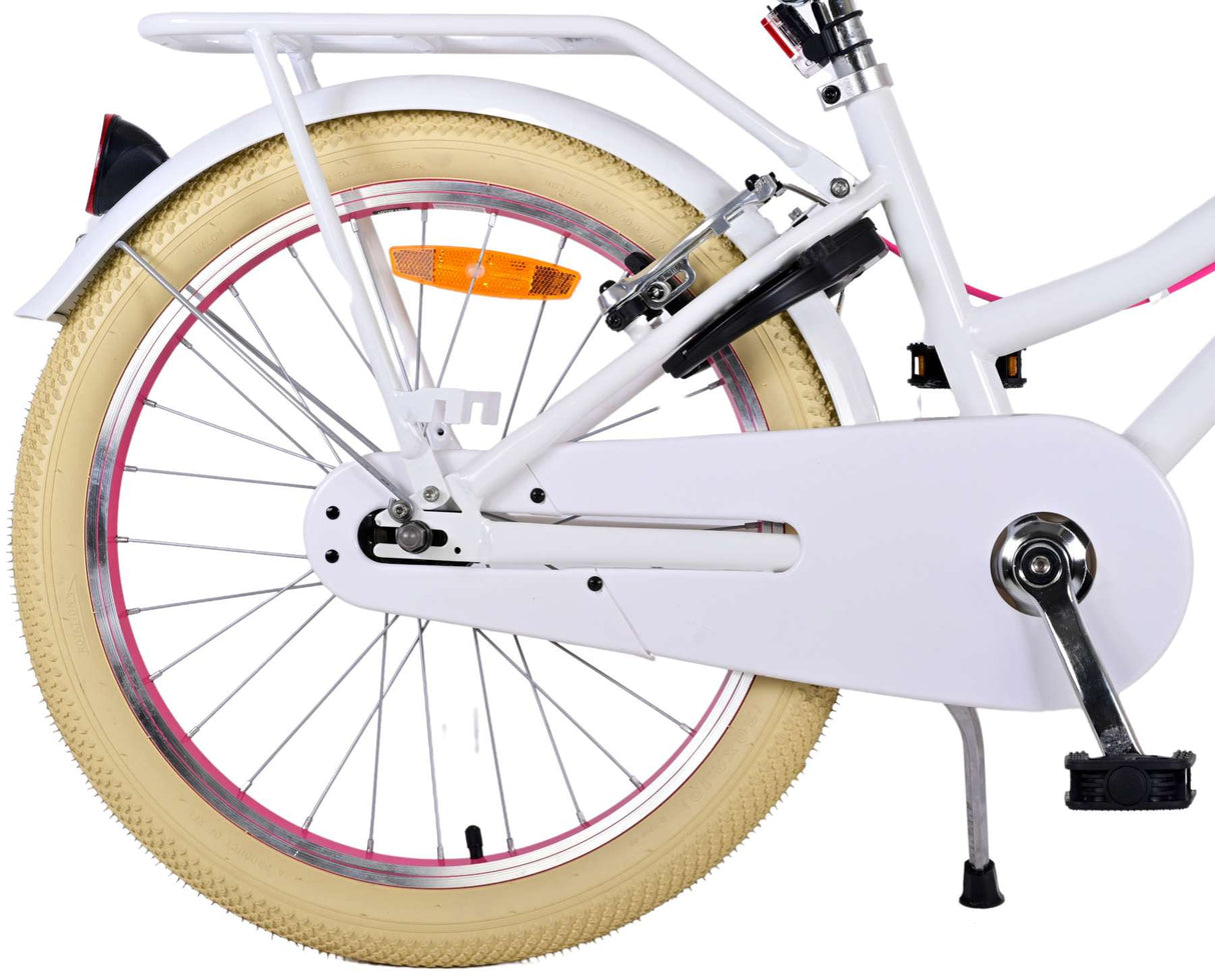 Volare Volare Children's Bike Girls 20 Zoll weiße zwei Handbremsen