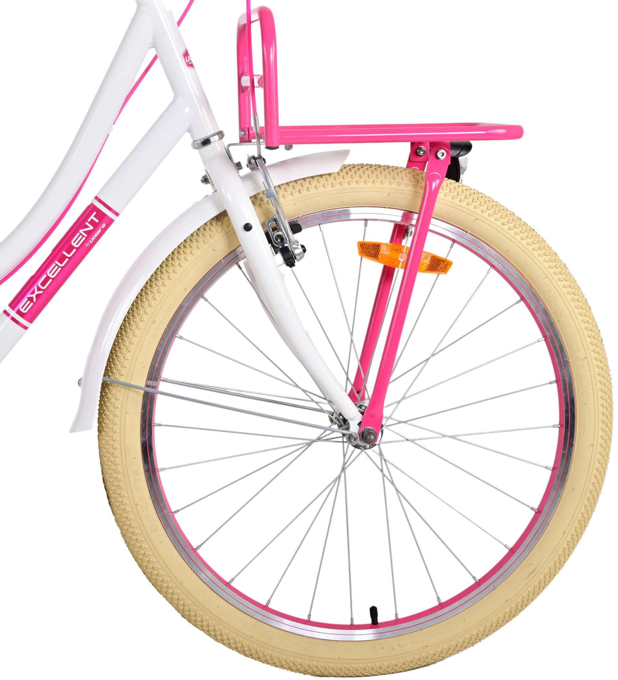 Volare Volare Children's Bicycle Girls 24 Zoll weiße zwei Handbremsen