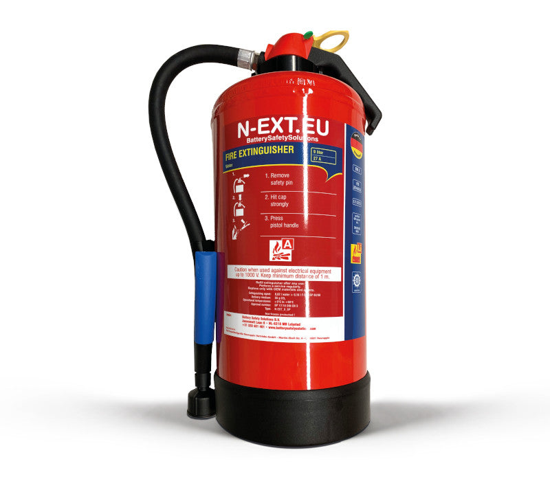 Feuerlöscher für Lithium (-ion) Batterien 9l