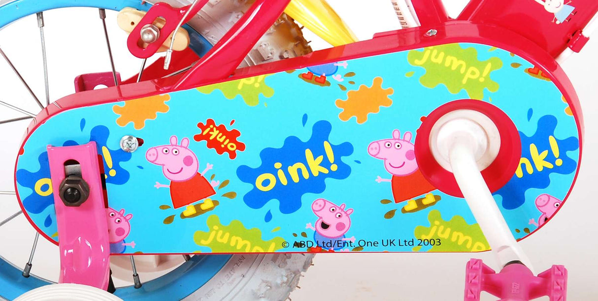 Peppa Pig Children's Bicycle - Mädchen - 12 Zoll - Pink - Zwei Handbremsen