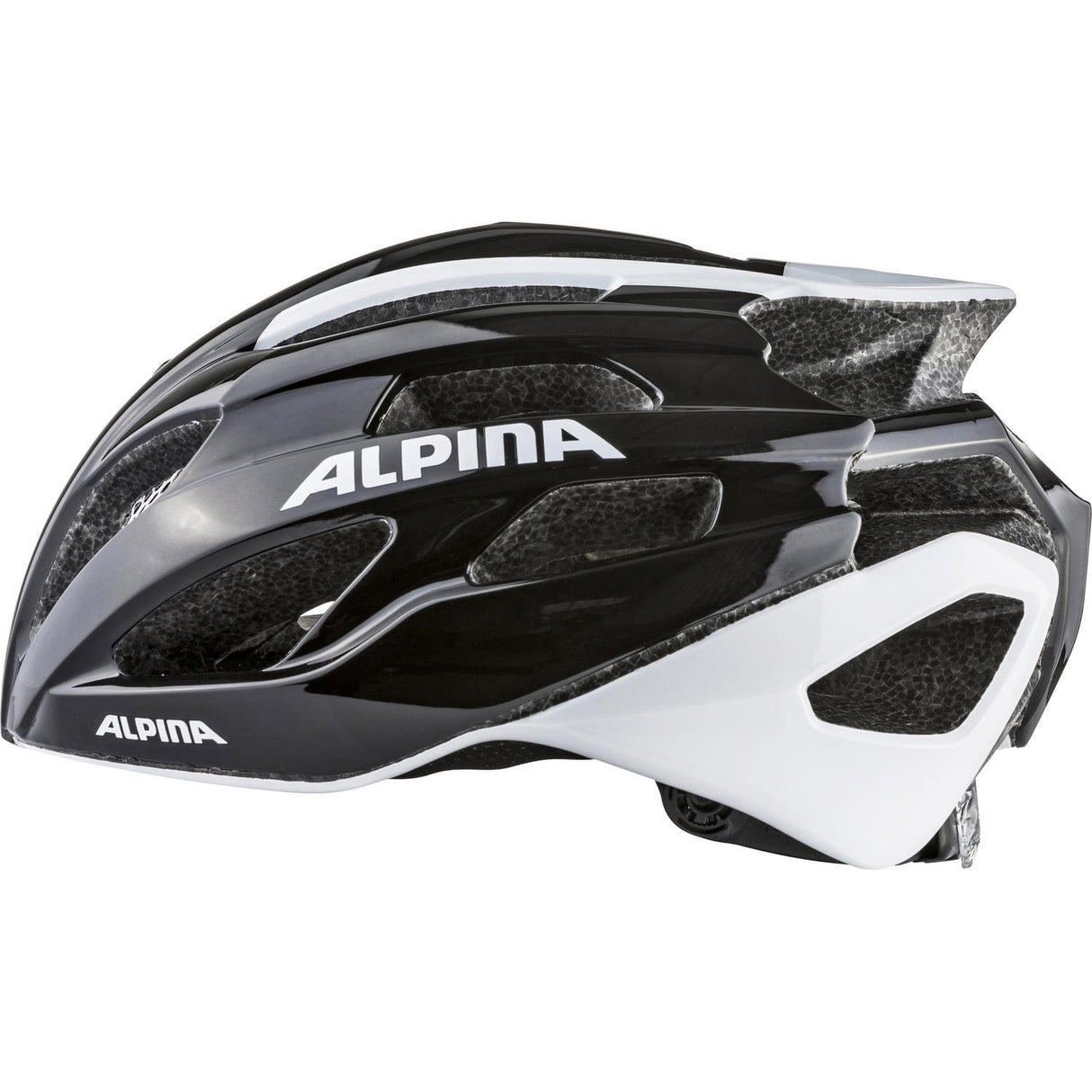 Olympische Sportbekleidung Alpina Sports Racehelm Fedaia 53-58 Schwarz Weiß