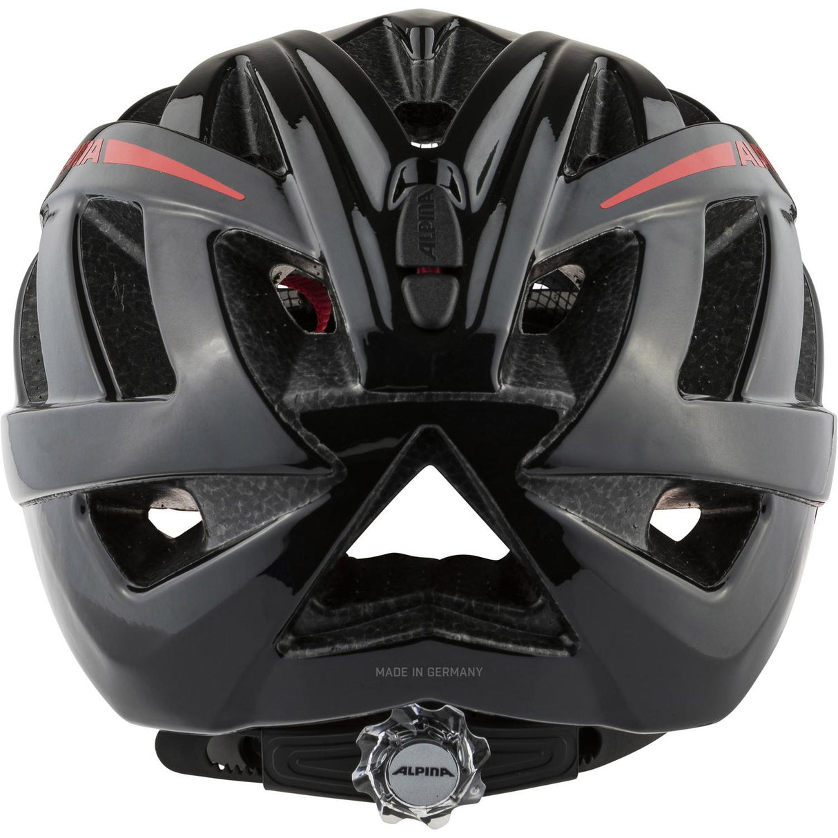 Olympischer Sportbekleidung Helm Panoma 2.0 Schwarz-Red Gloss 52-57