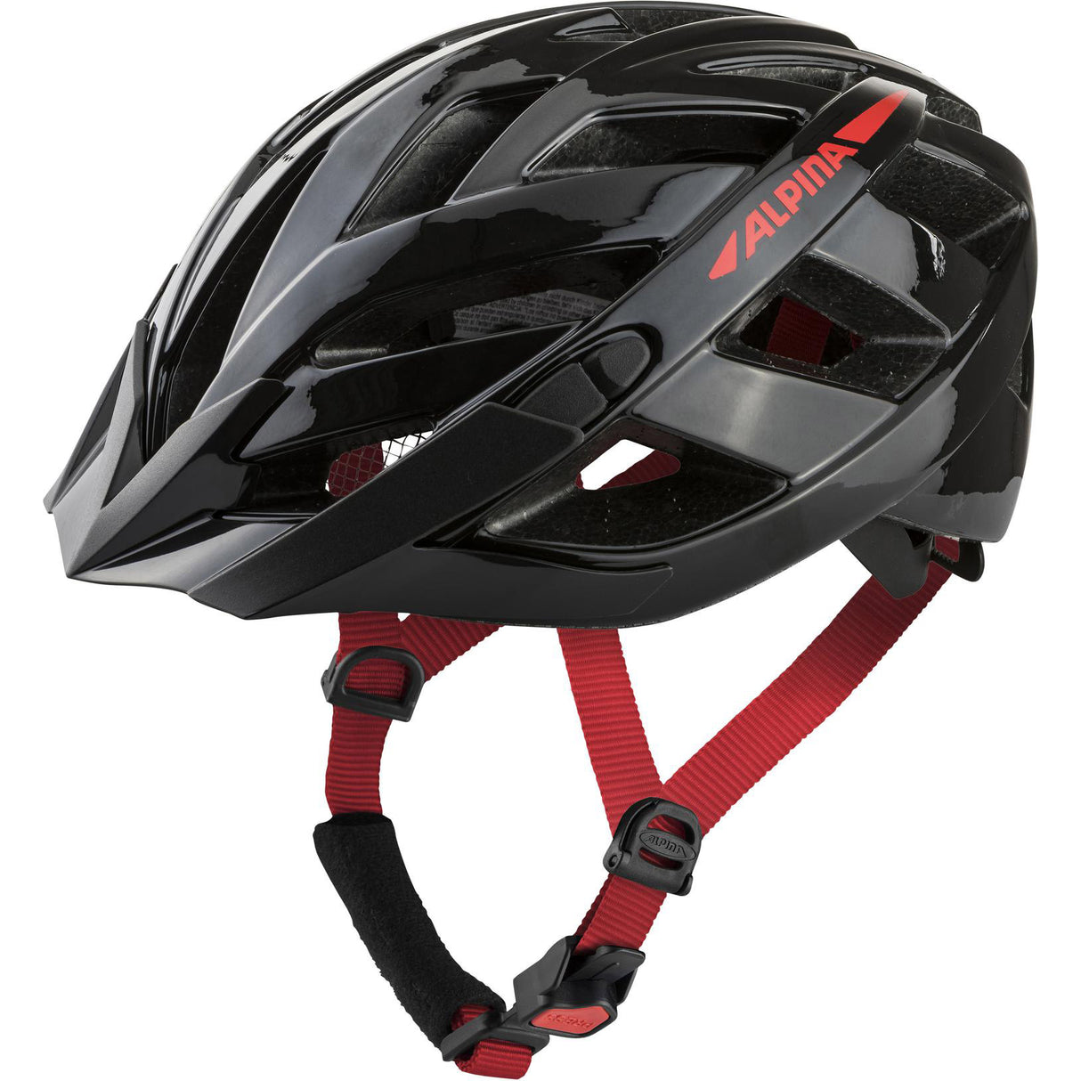 Olympischer Sportbekleidung Helm Panoma 2.0 Schwarz-Red Gloss 52-57
